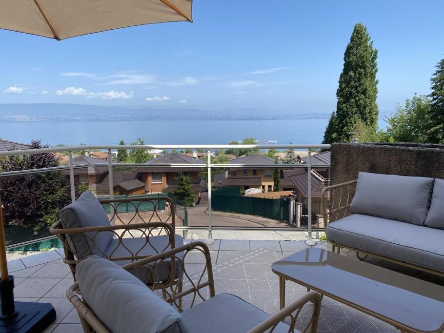 Magnifique Appart Renove Evian Duplex Vue Lac 8 Pers Zewnętrze zdjęcie